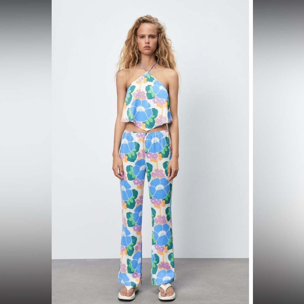 Zara floral pants